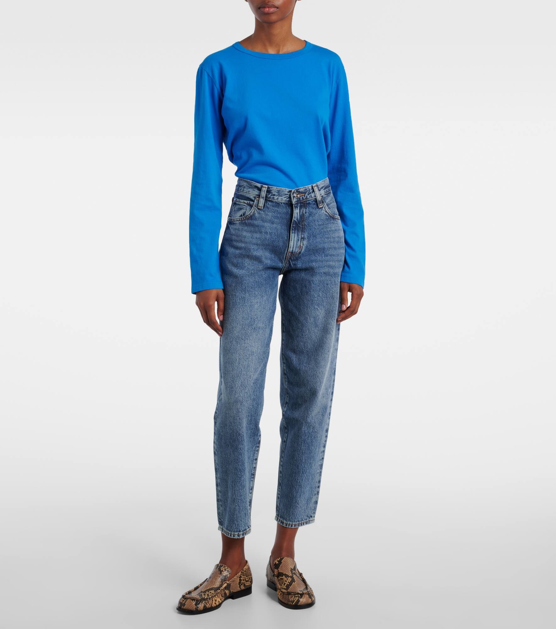 Candle mid-rise barrel-leg jeans - 7