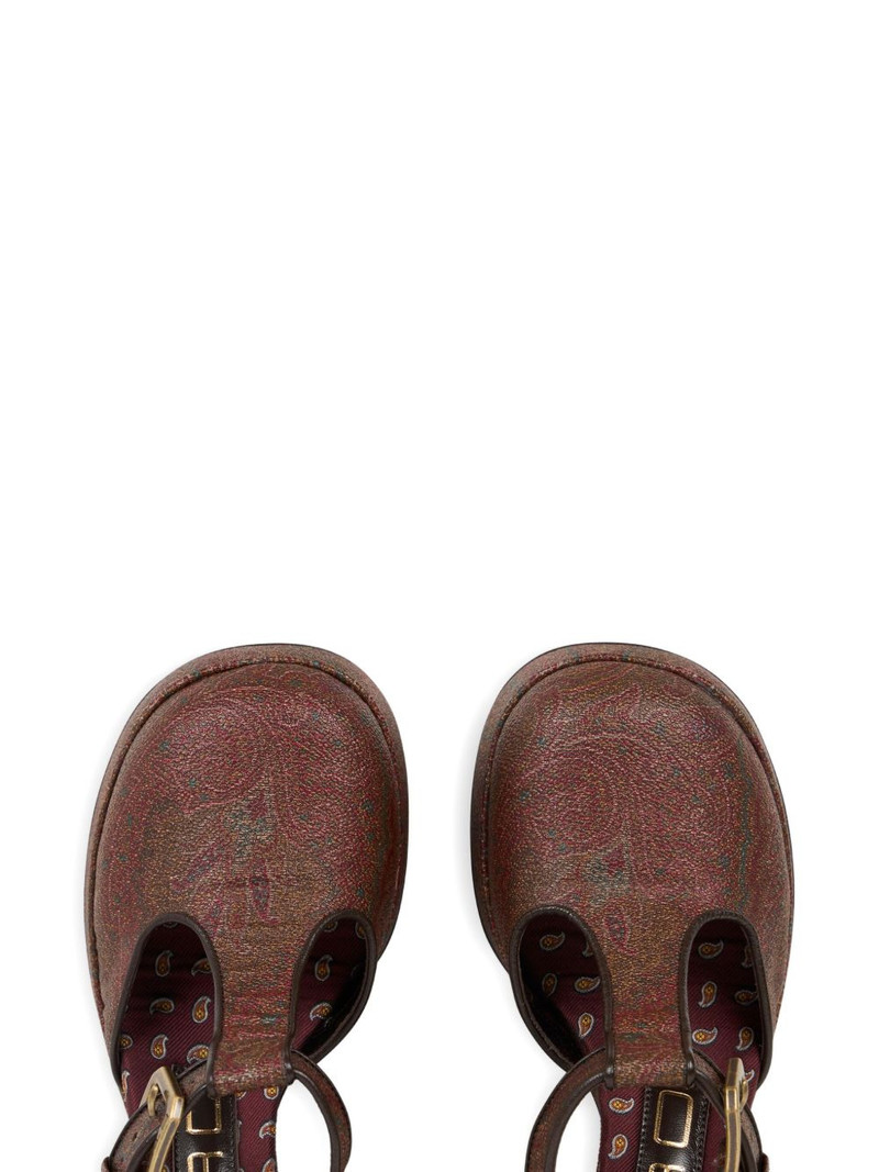 105mm paisley-print platform pumps 4