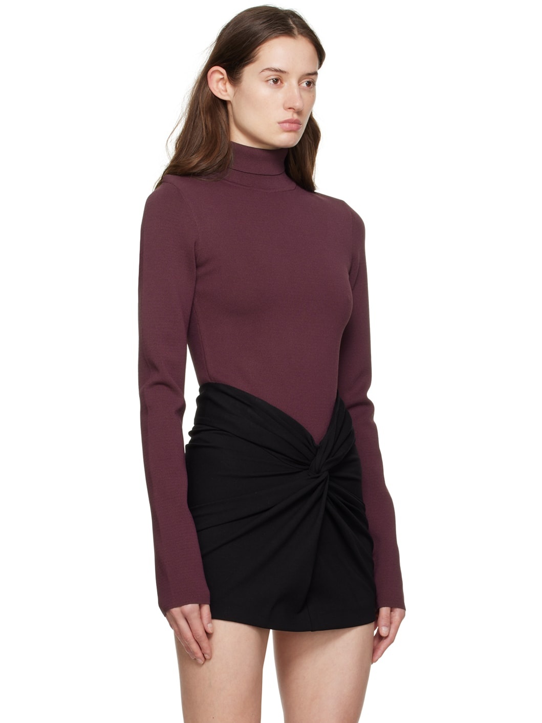 Burgundy Puent Bodysuit - 2