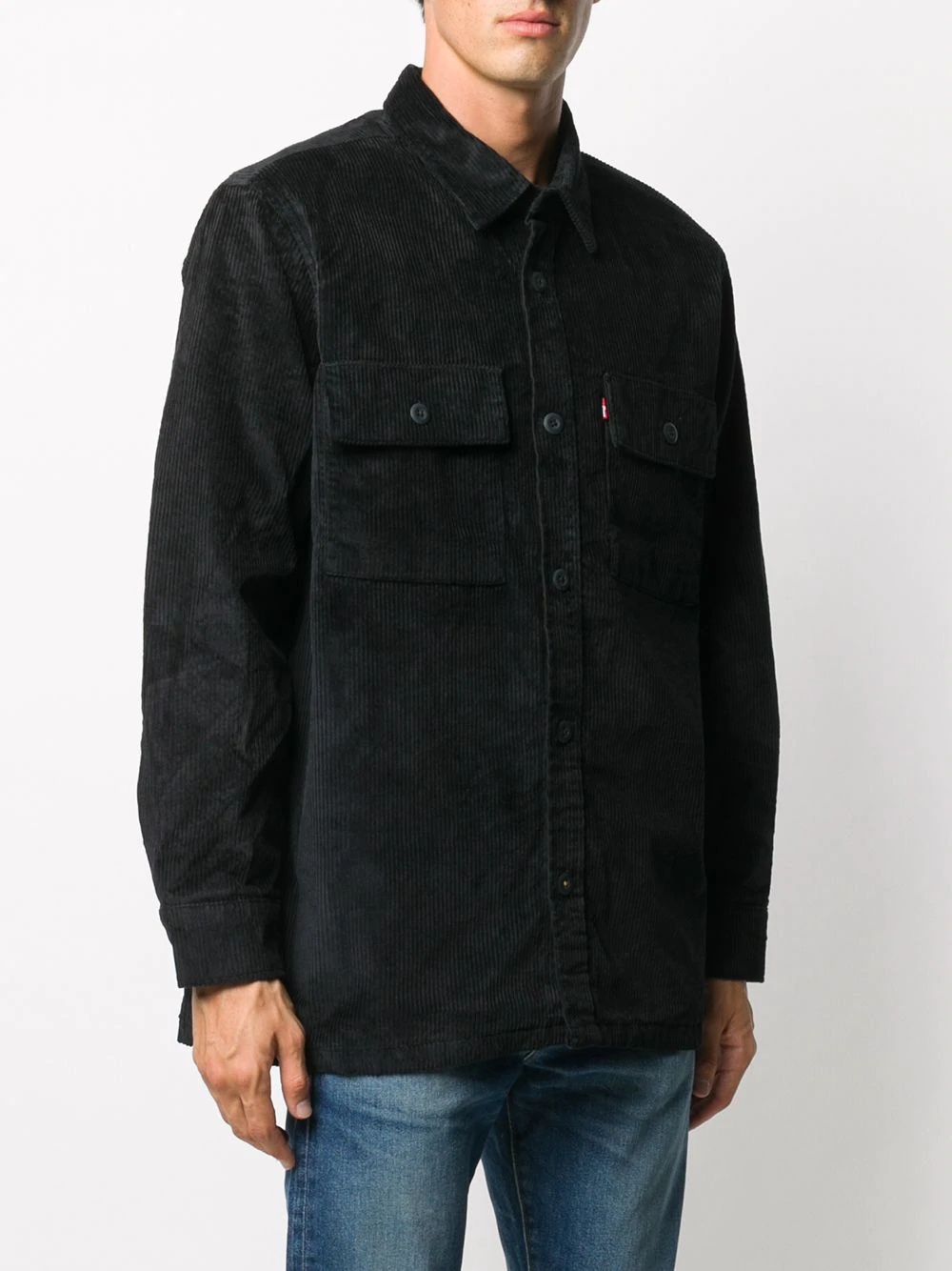 corduroy two-pocket overshirt  - 3