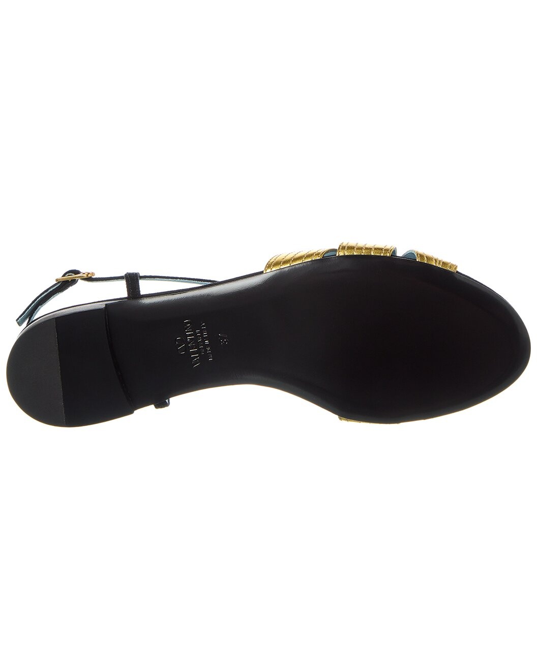Valentino Foliefoliage Suede & Leather Sandal - 4