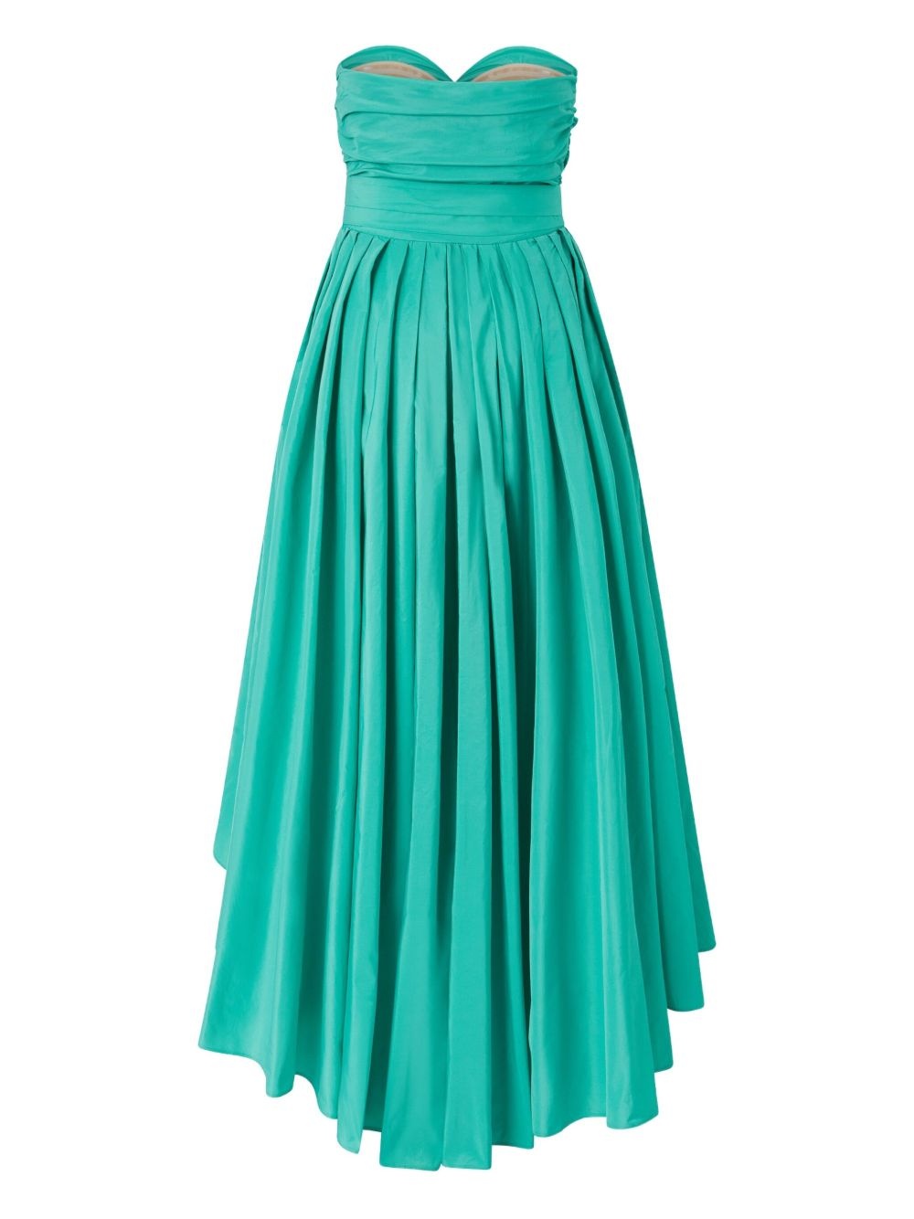 taffeta sweetheart-neck maxi dress - 2