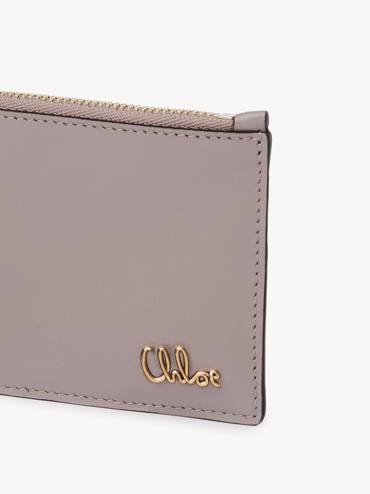 SMALL CHLOÉ ICONIC PURSE WITH CARD SLOTS IN SHINY LEATHER - 5