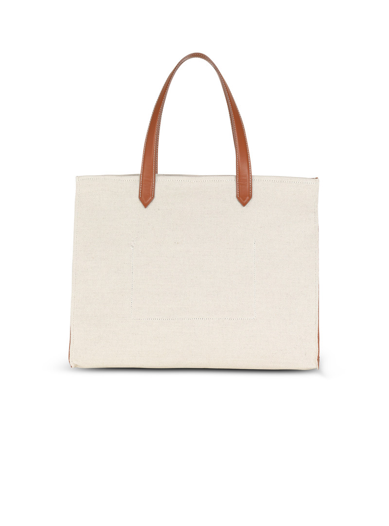 B-Army 42 canvas tote bag with leather details 4
