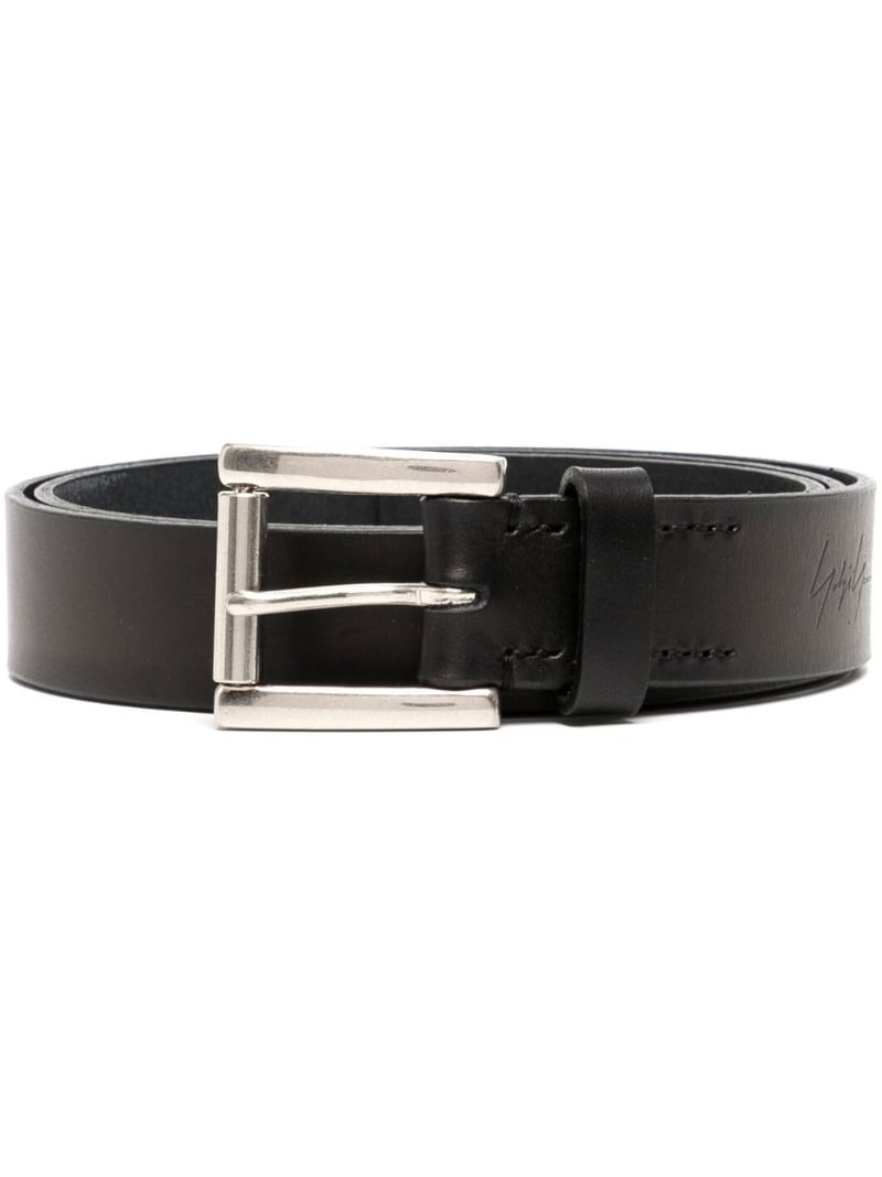 calf leather belt - 1