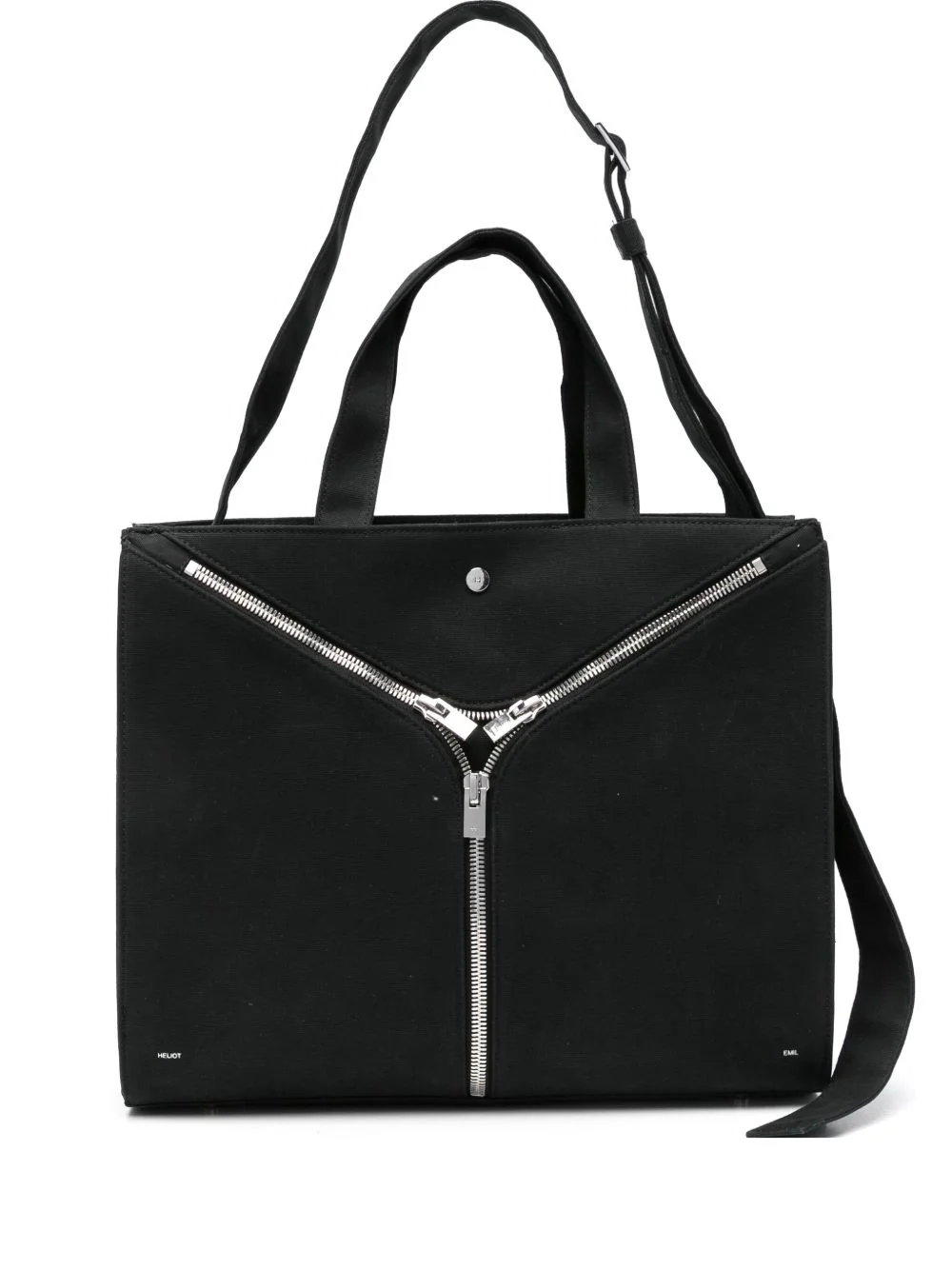 zip-detail tote bag - 1