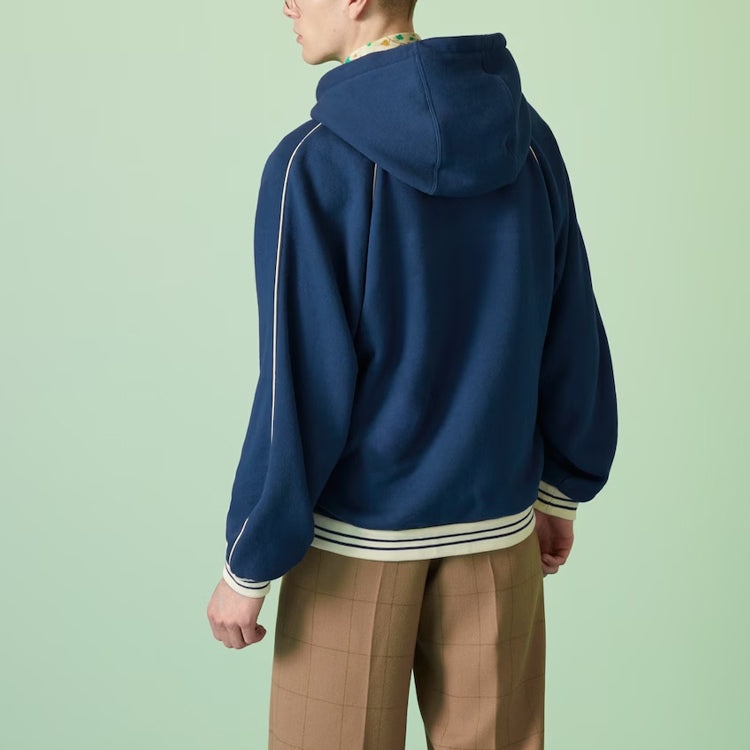 Gucci Cotton Jersey Sweatshirt With Patch 'Blue' 756648-XJFV7-4030 - 3