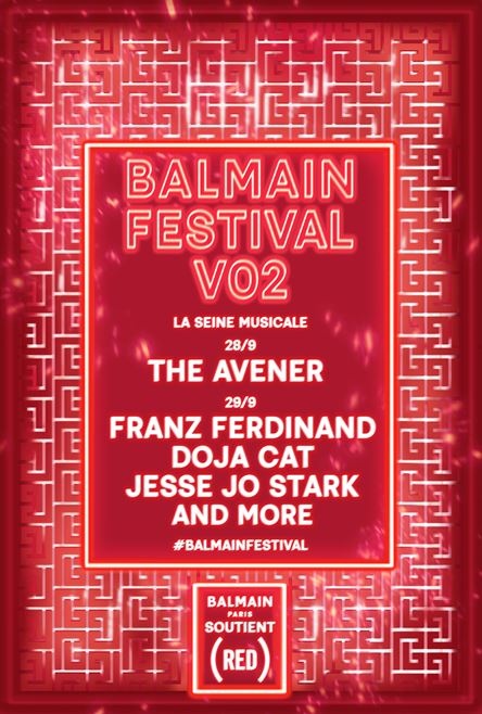 (Balmain) RED - Balmain Festival V02 poster - 1