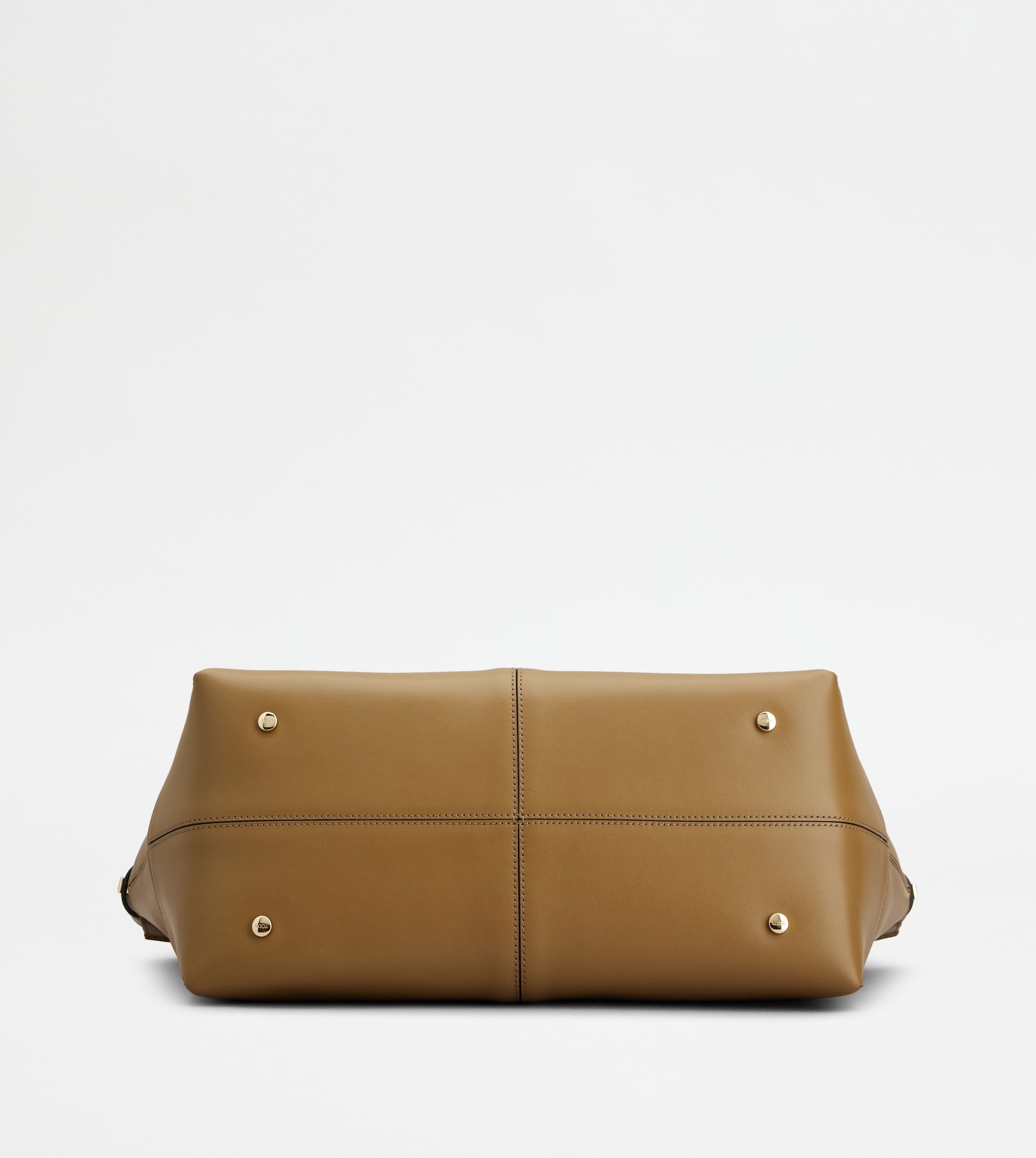 TOD'S DI BAG FOLIO IN LEATHER MEDIUM-SMALL - BROWN - 4