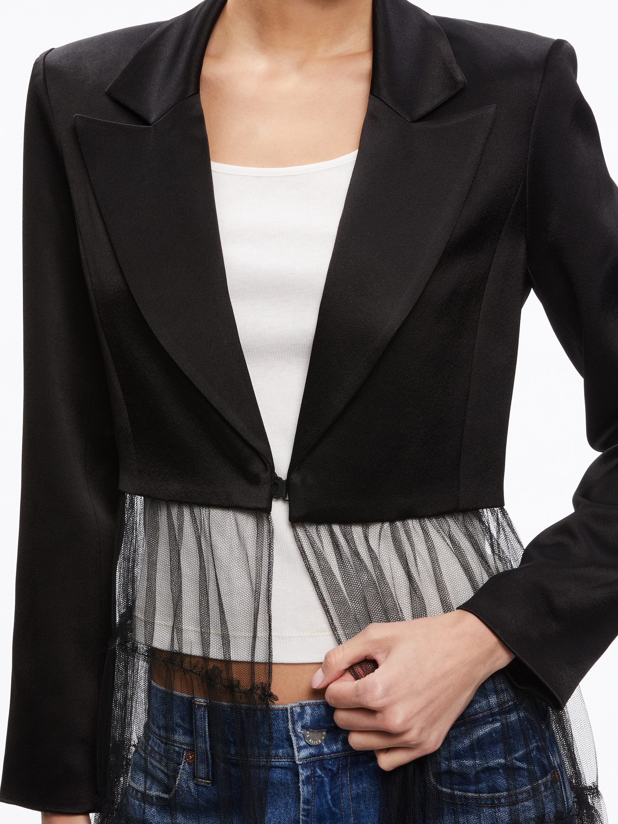 EVERLY TULLE BLAZER - 5