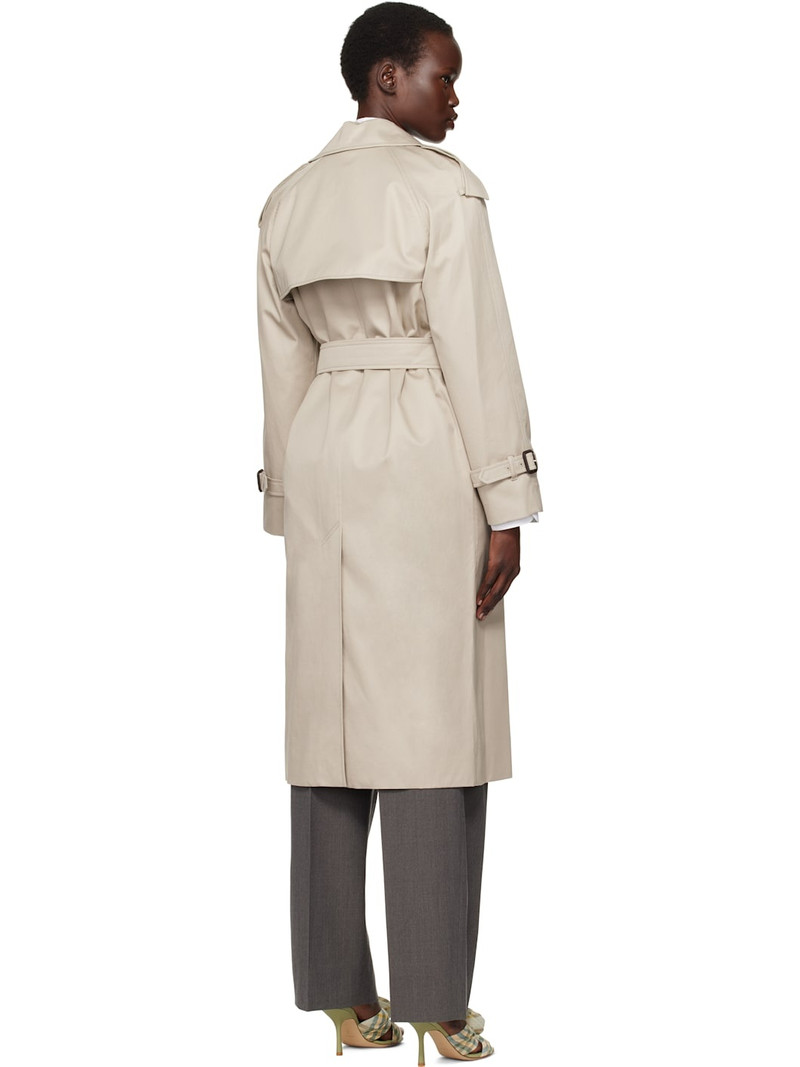 Beige Long Castleford Trench Coat 3