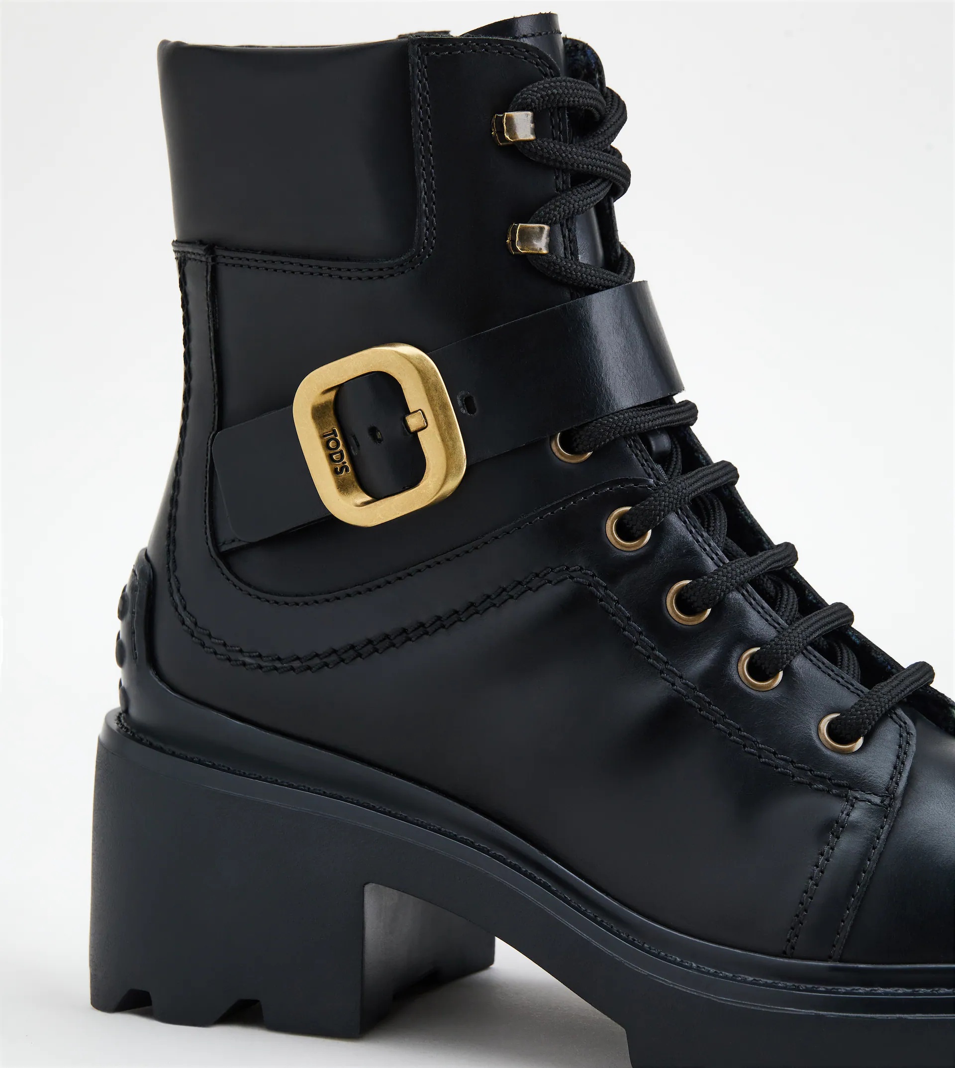 BOOTS IN LEATHER - BLACK - 6