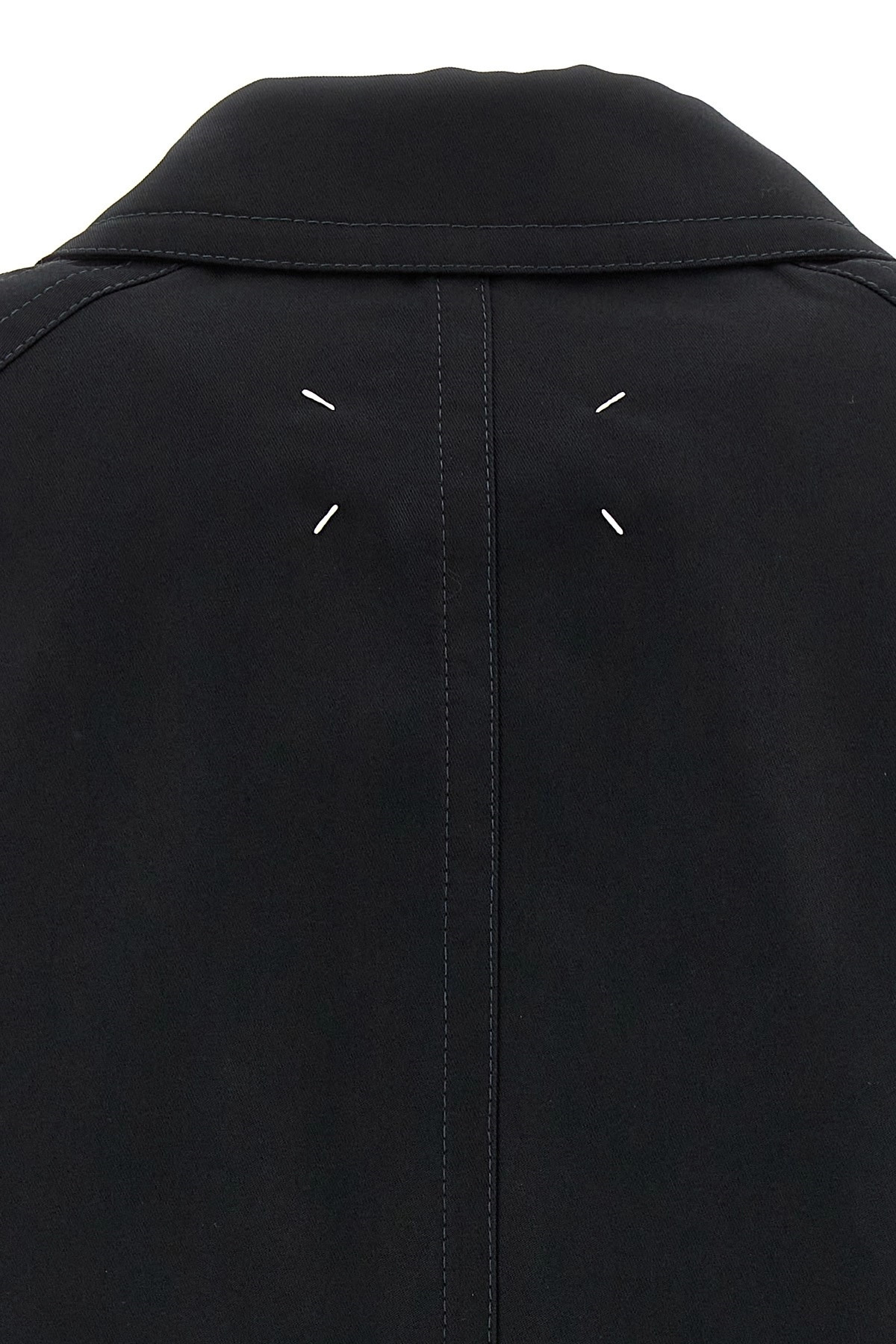 Long single-breasted trench coat - 6
