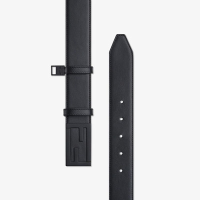 FENDI Black leather belt outlook