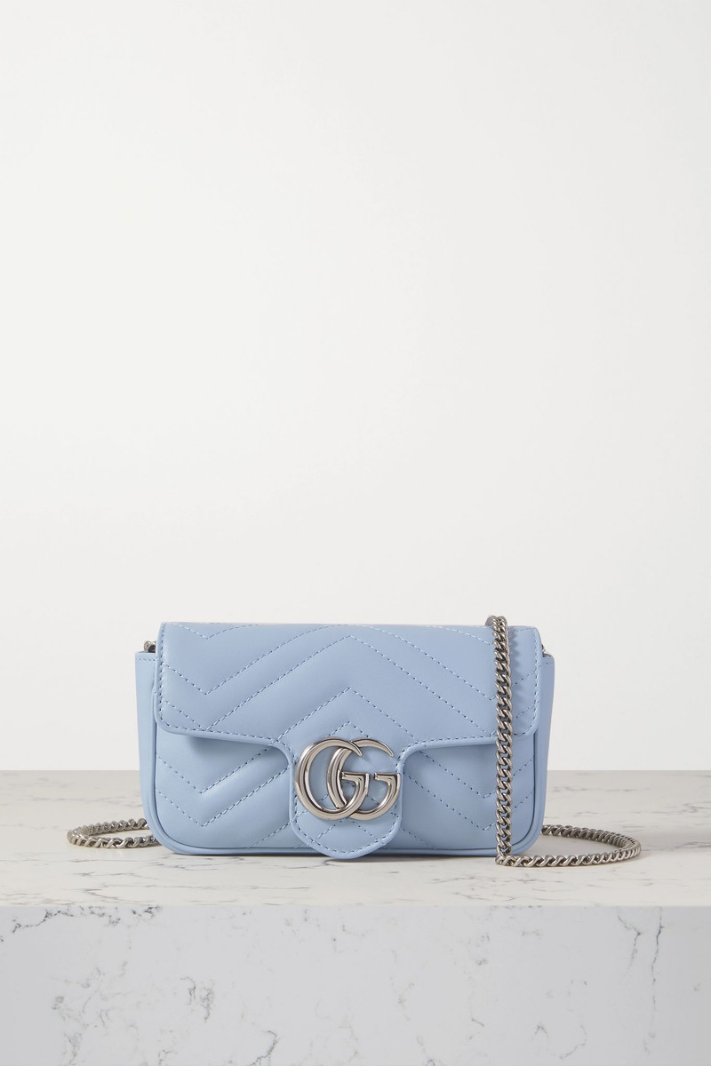 GG Marmont super mini quilted leather shoulder bag - 1