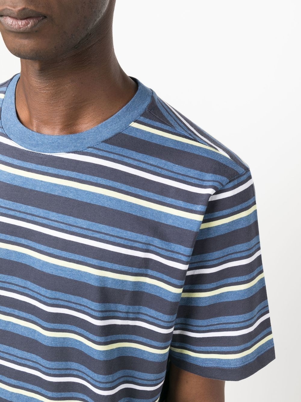 striped short-sleeve T-shirt - 5