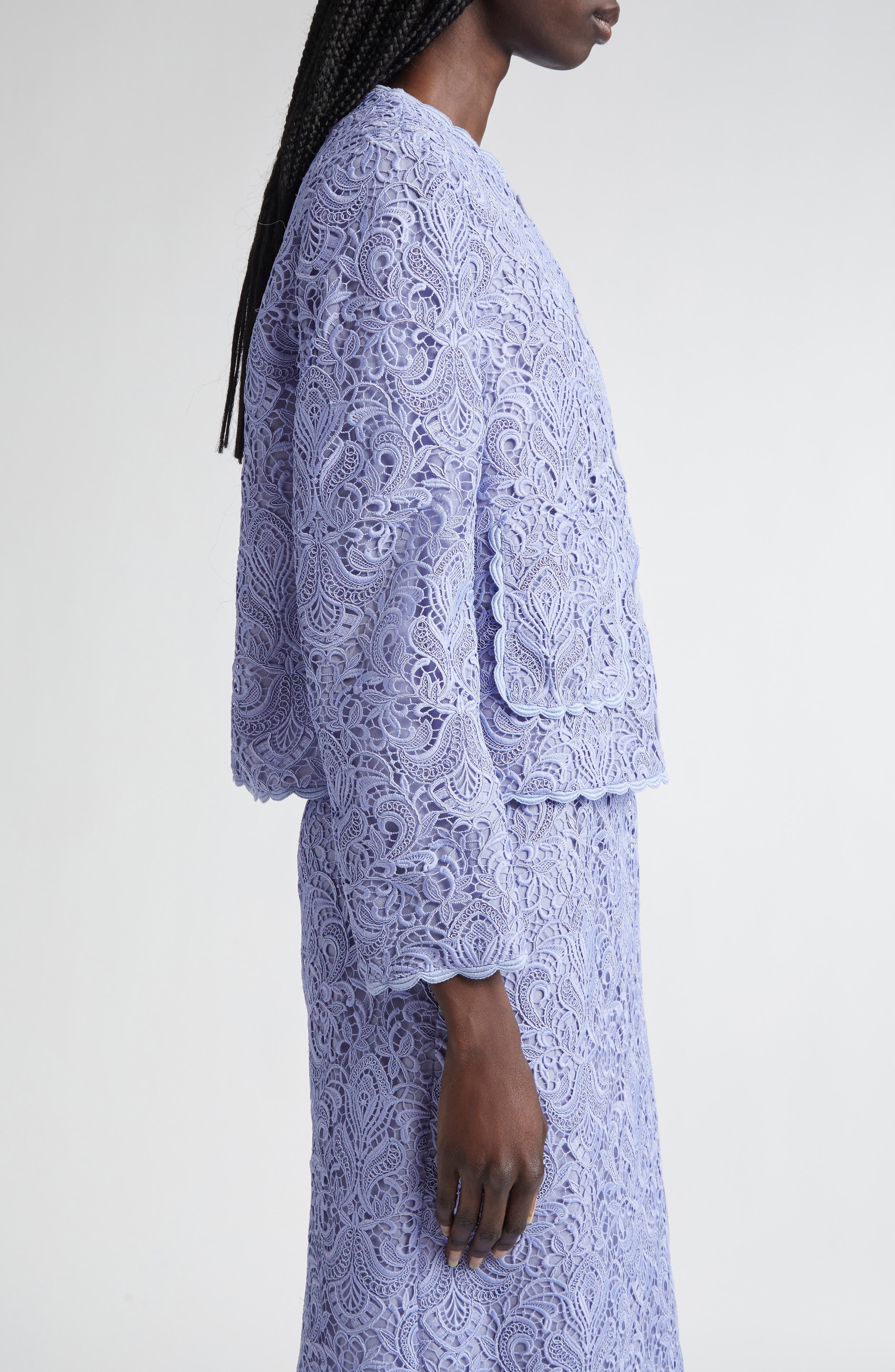 Etro Guipure Lace Jacket in Glicine 2 at Nordstrom - 4