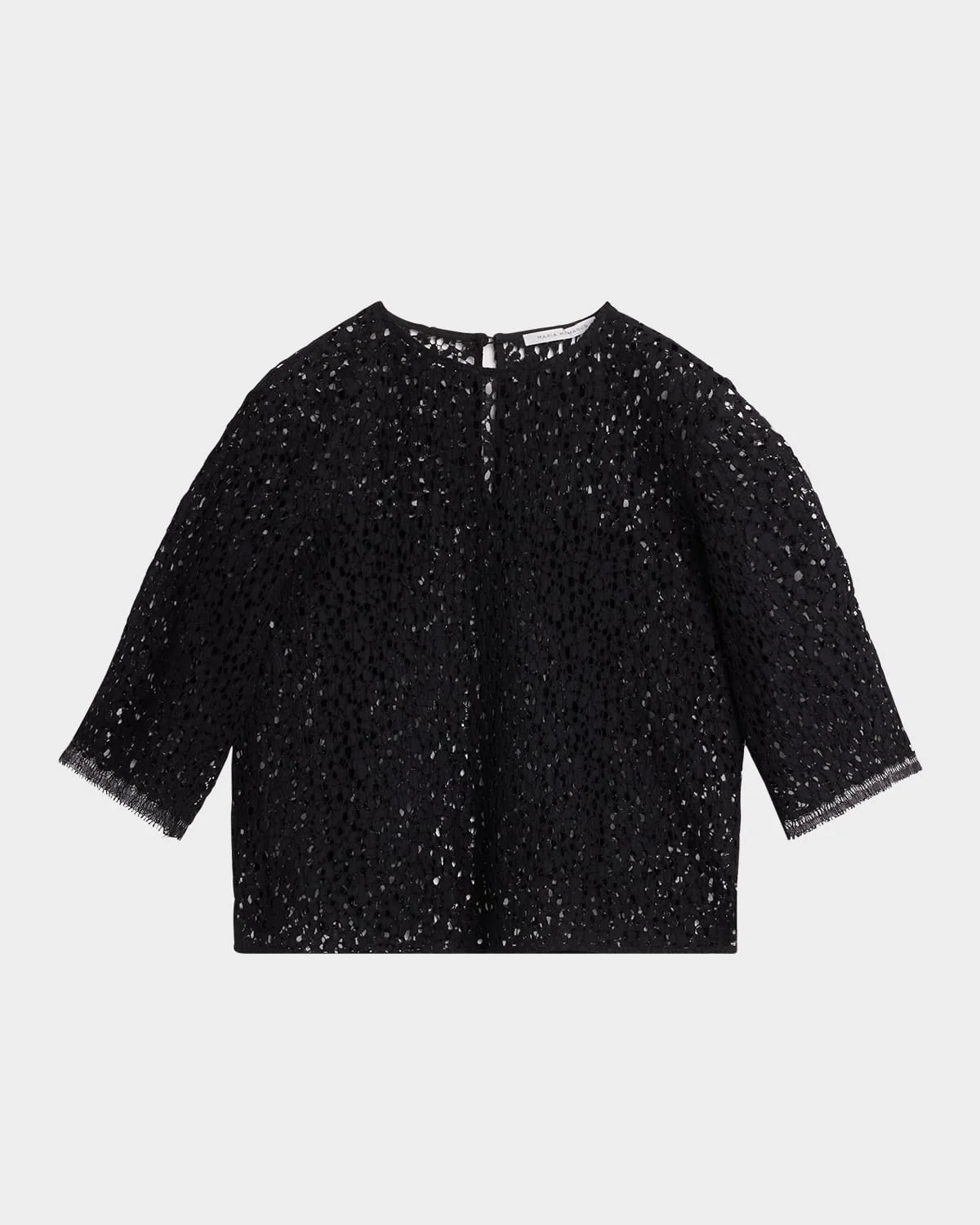 Lace T-Shirt In Black - 1