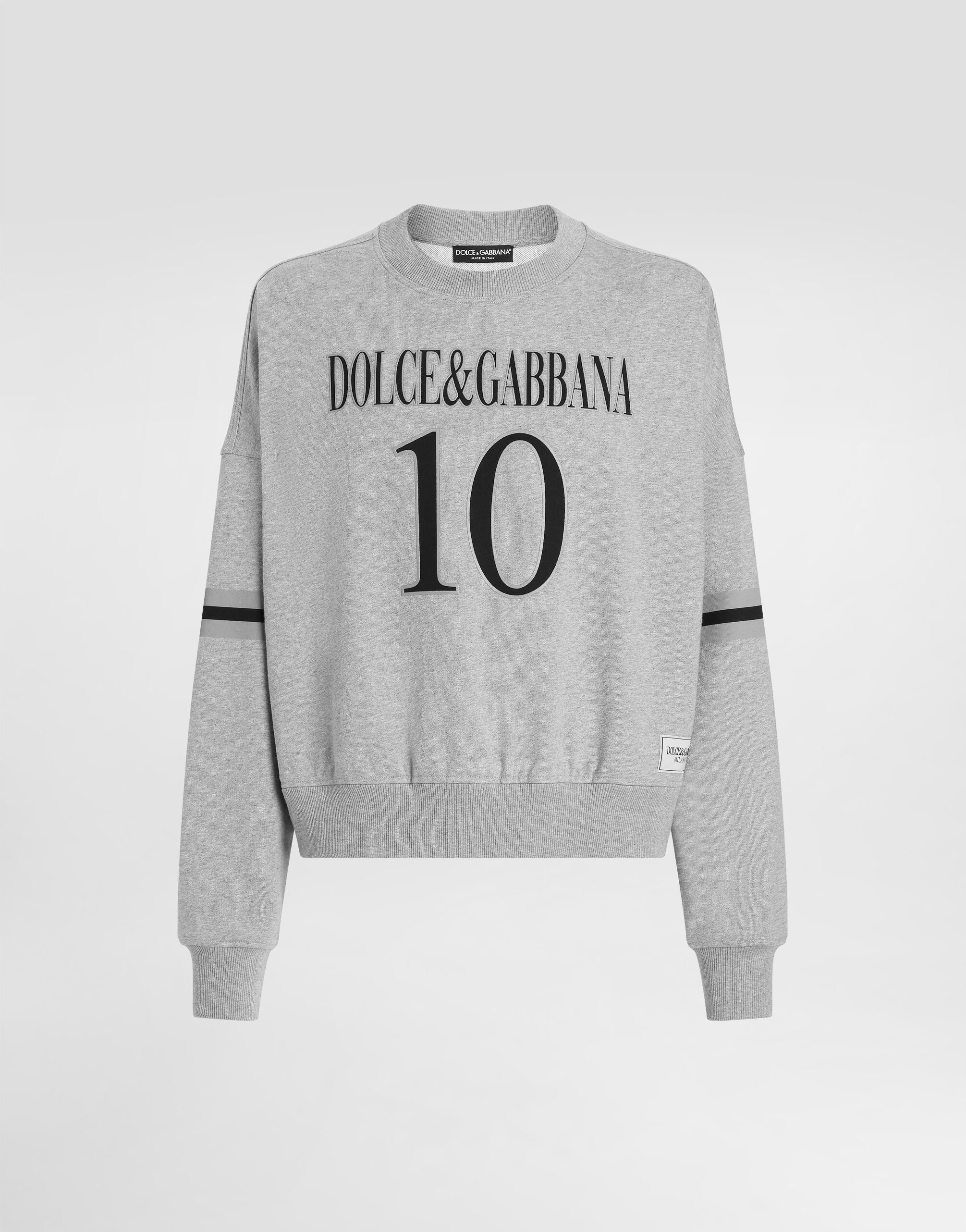Cotton sweatshirt with logo - 1