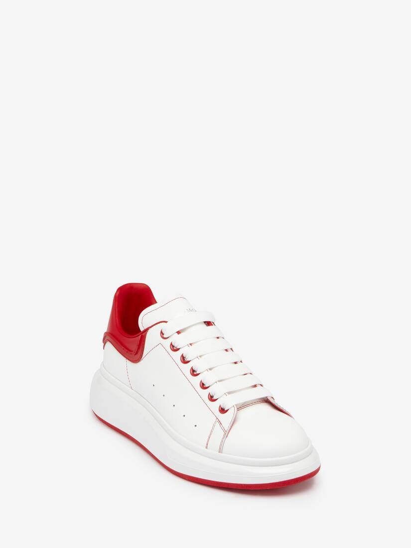 Men's Oversized Sneaker in White/lust Red - 2
