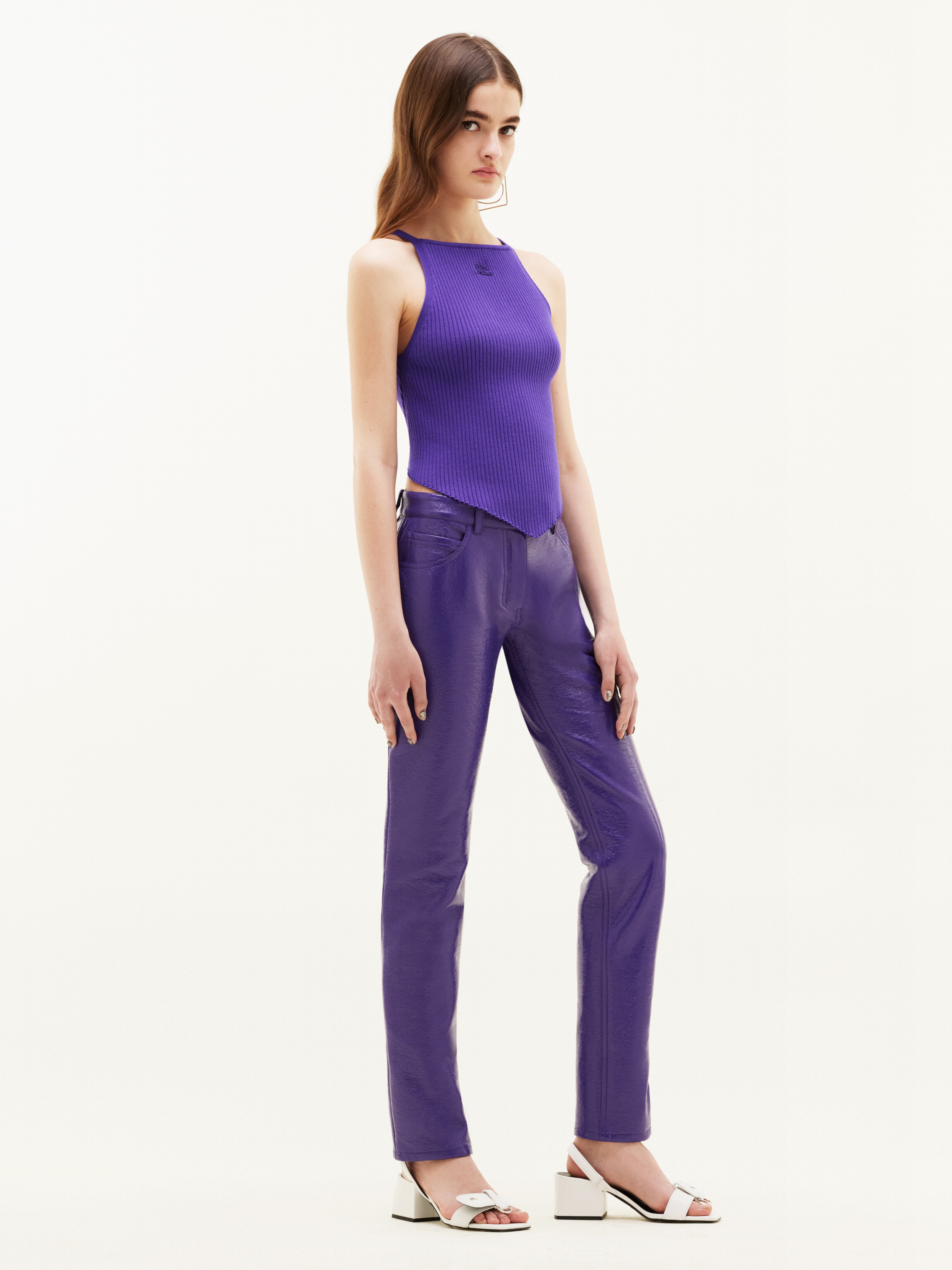 VINYL 5 POCKETS TROUSERS - 3