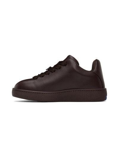 Burberry Brown Leather Box Sneakers outlook