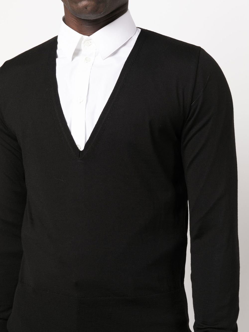V-neck long-sleeve jumper - 5