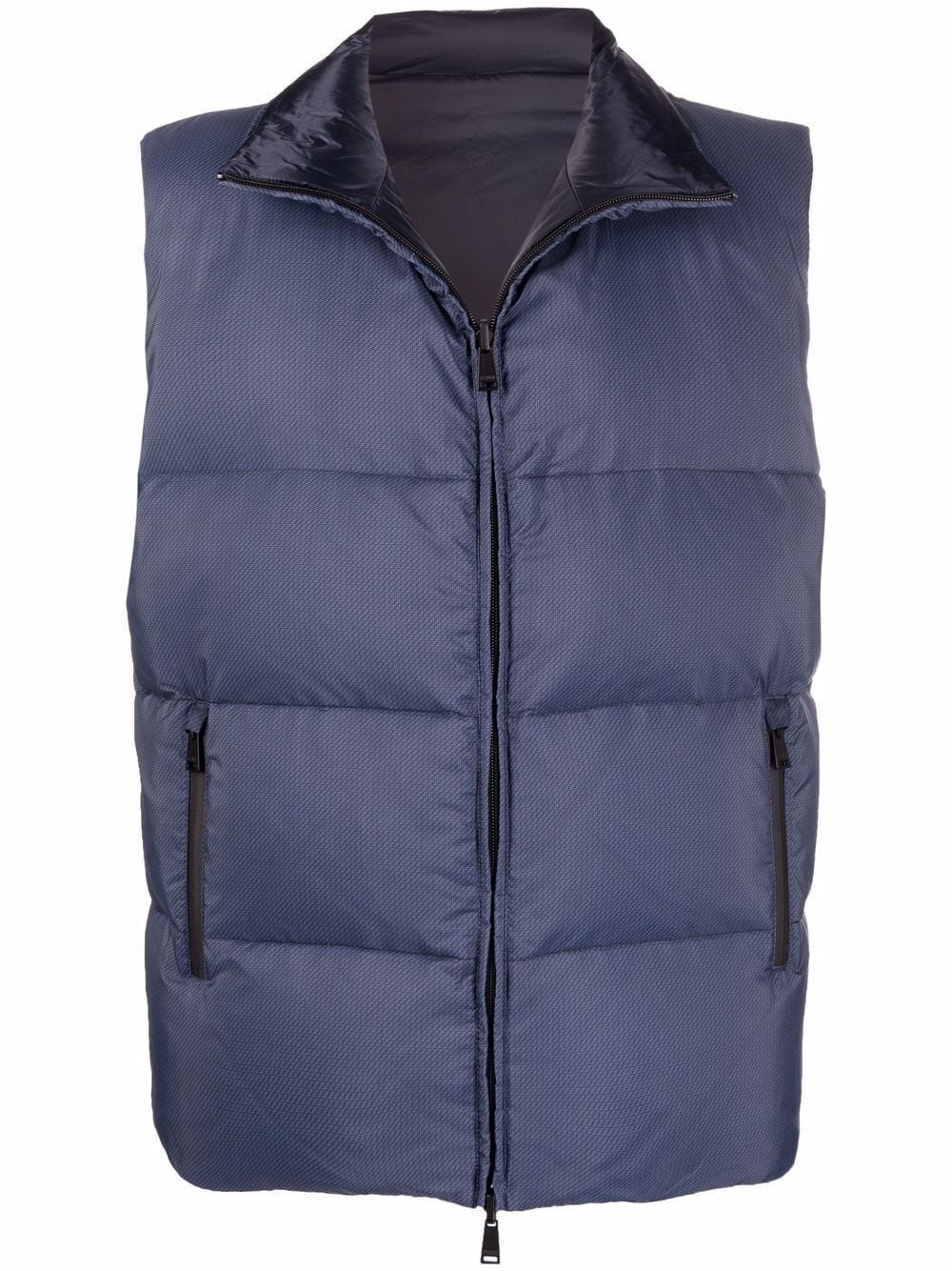 funnel-neck padded gilet - 1