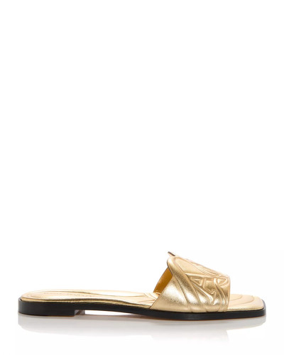 Alexander McQueen Women's Embossed Slide Sandals outlook