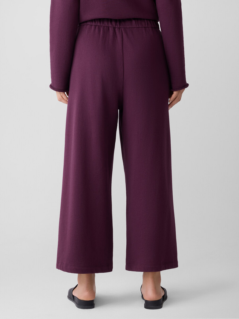 Lightweight Organic Cotton Terry Wide-Leg Pant 4