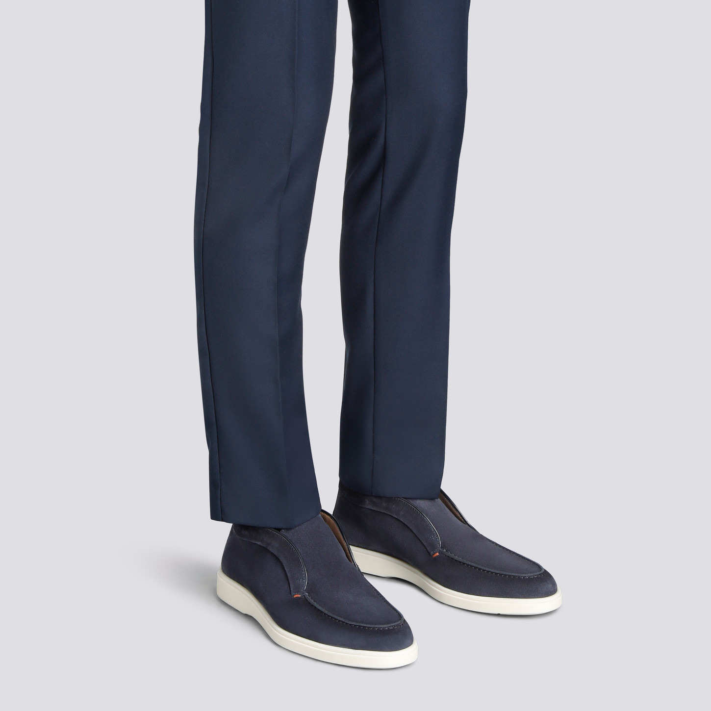 Men's blue suede desert boot - 2
