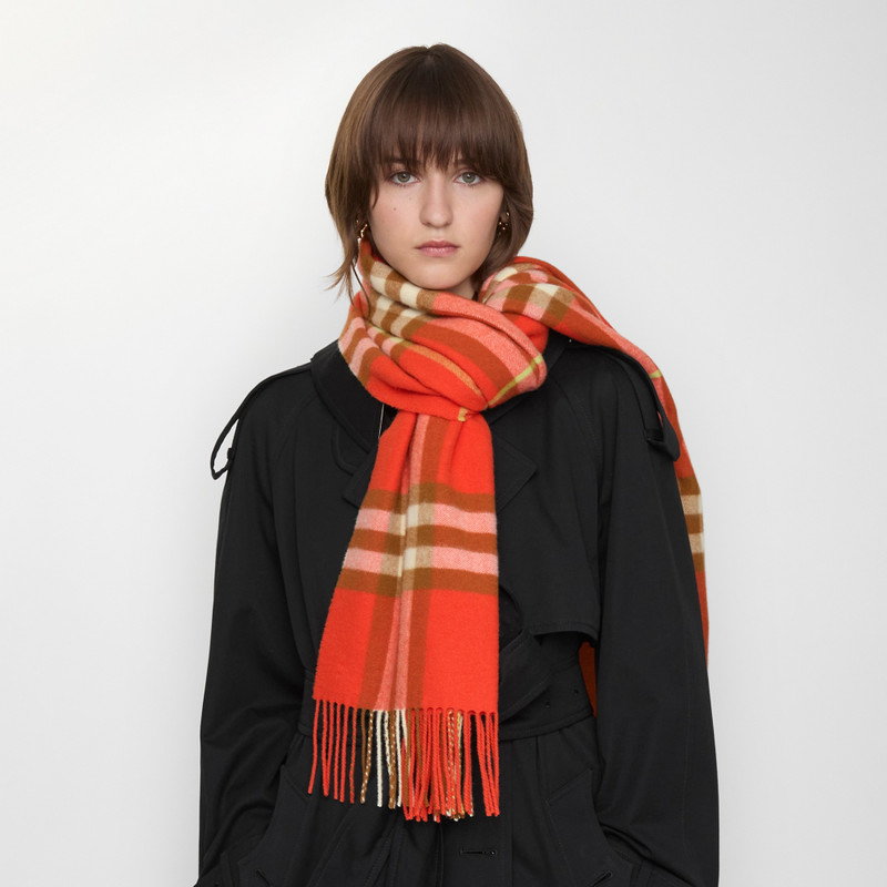 Burberry Wide Check Cashmere Scarf outlook