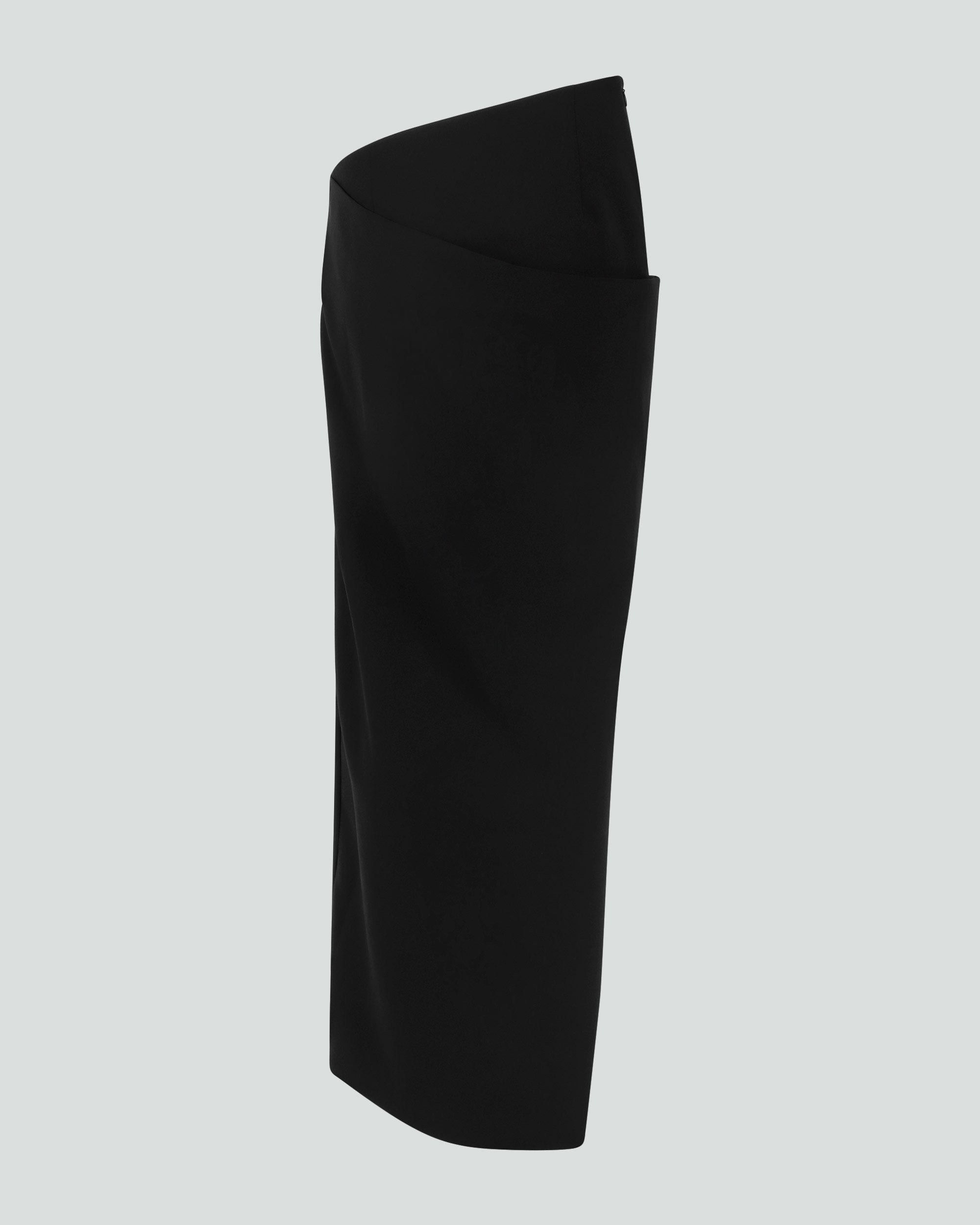 WRAP SKIRT BLACK WOOL - 2