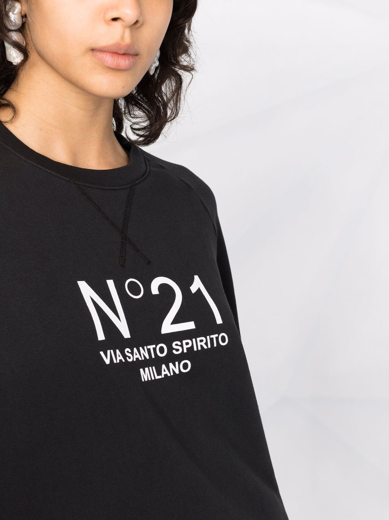 logo-print cotton sweatshirt 5