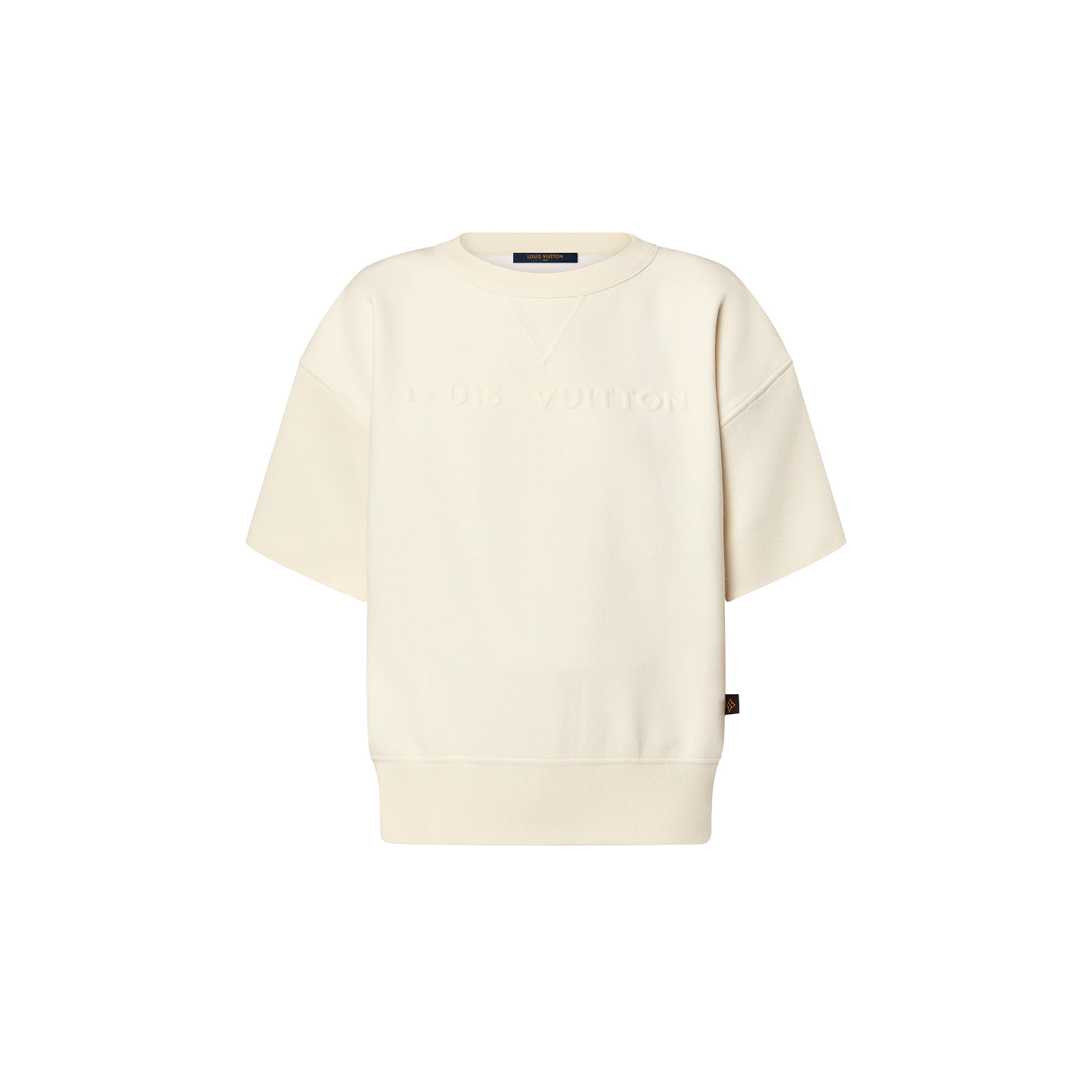 Embossed Signature Sweater Top - 1
