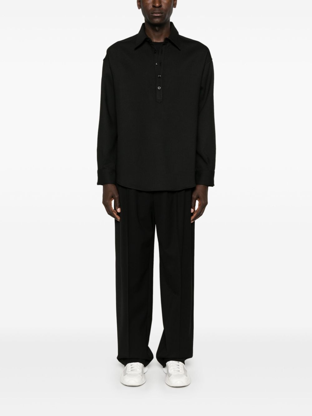 long-sleeve polo shirt - 2