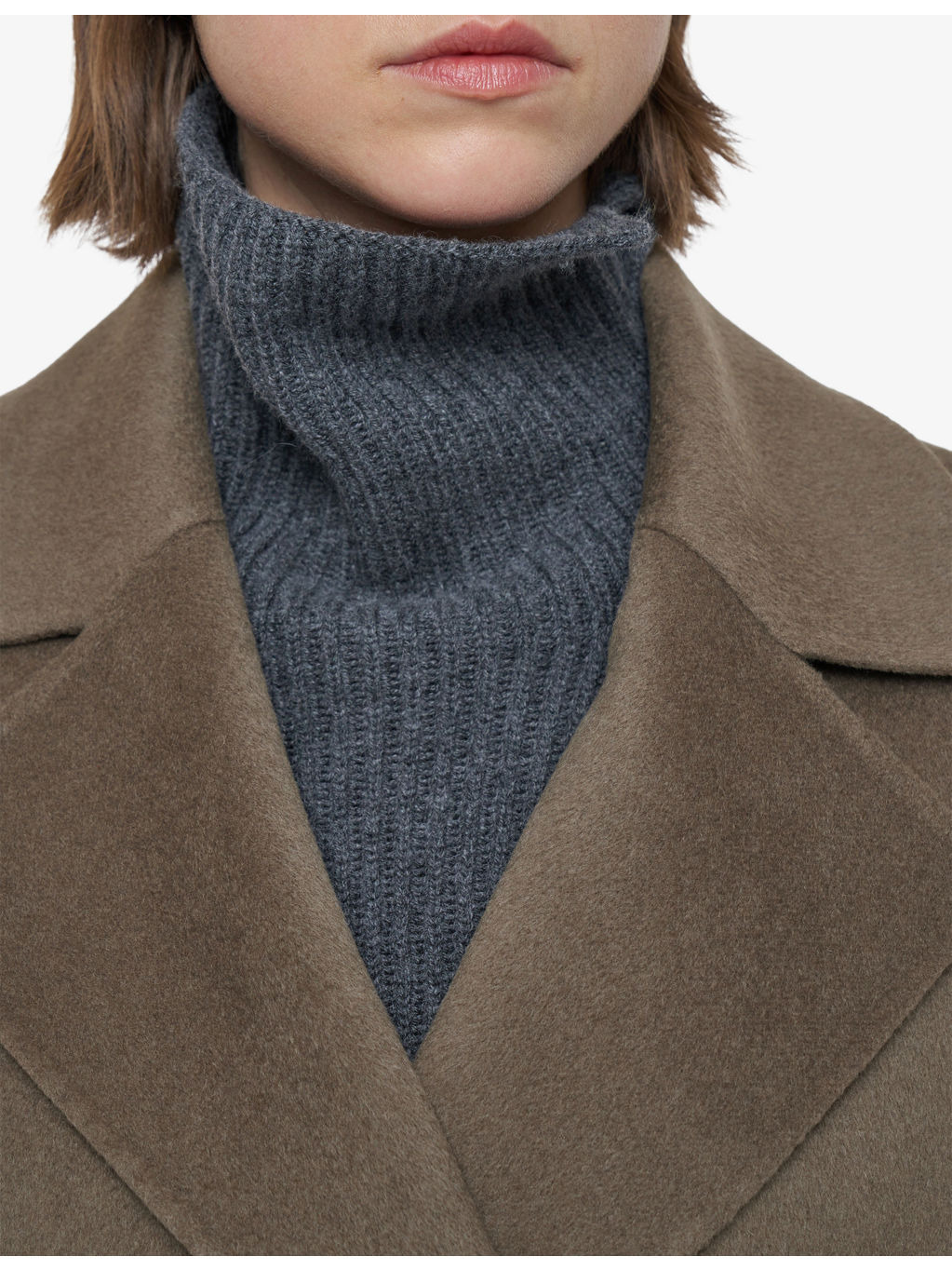 Arline Double-Face Wool and Cashmere-Blend Coat - 4