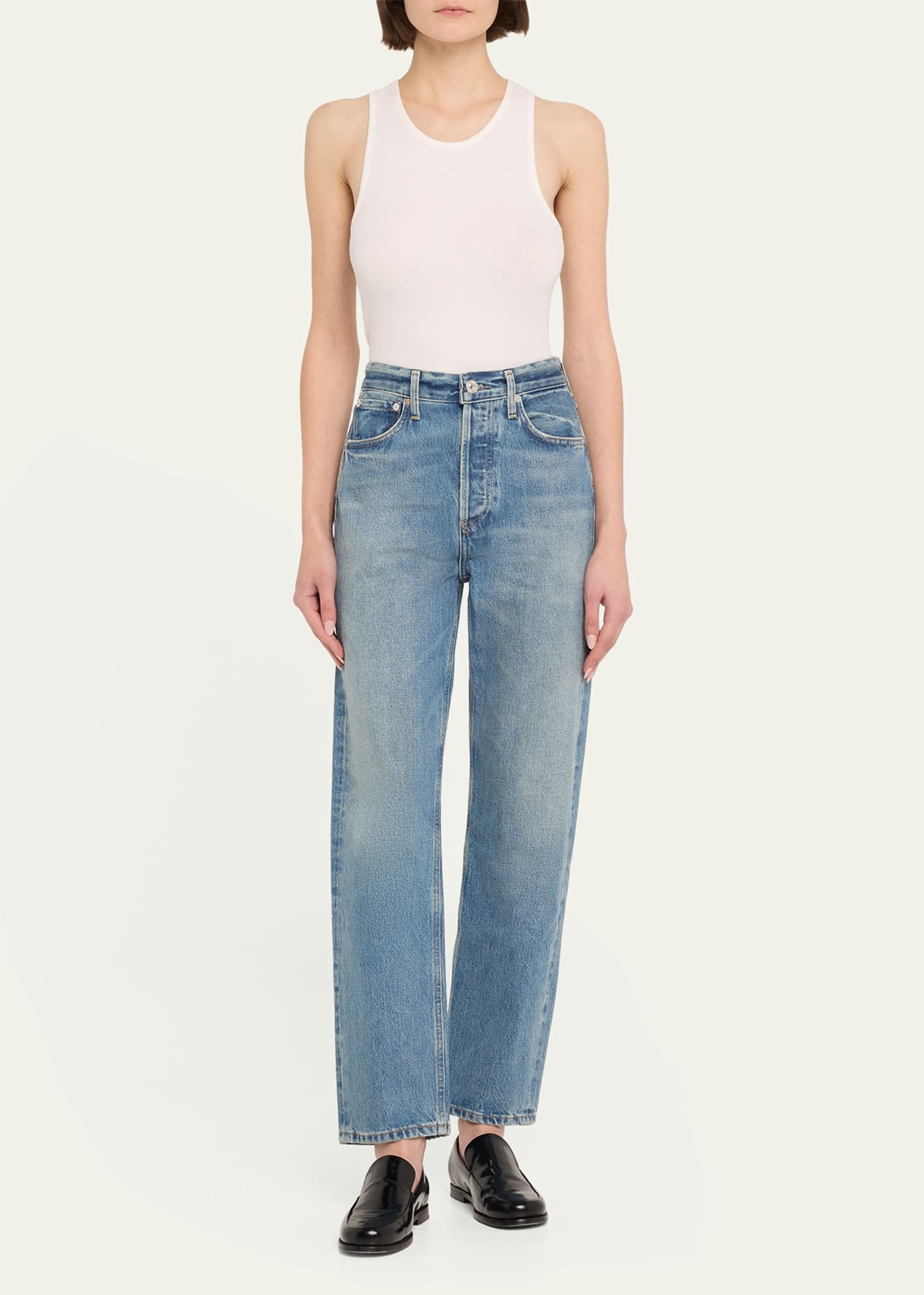 Blaine High-Rise Straight Ankle Jeans - 2
