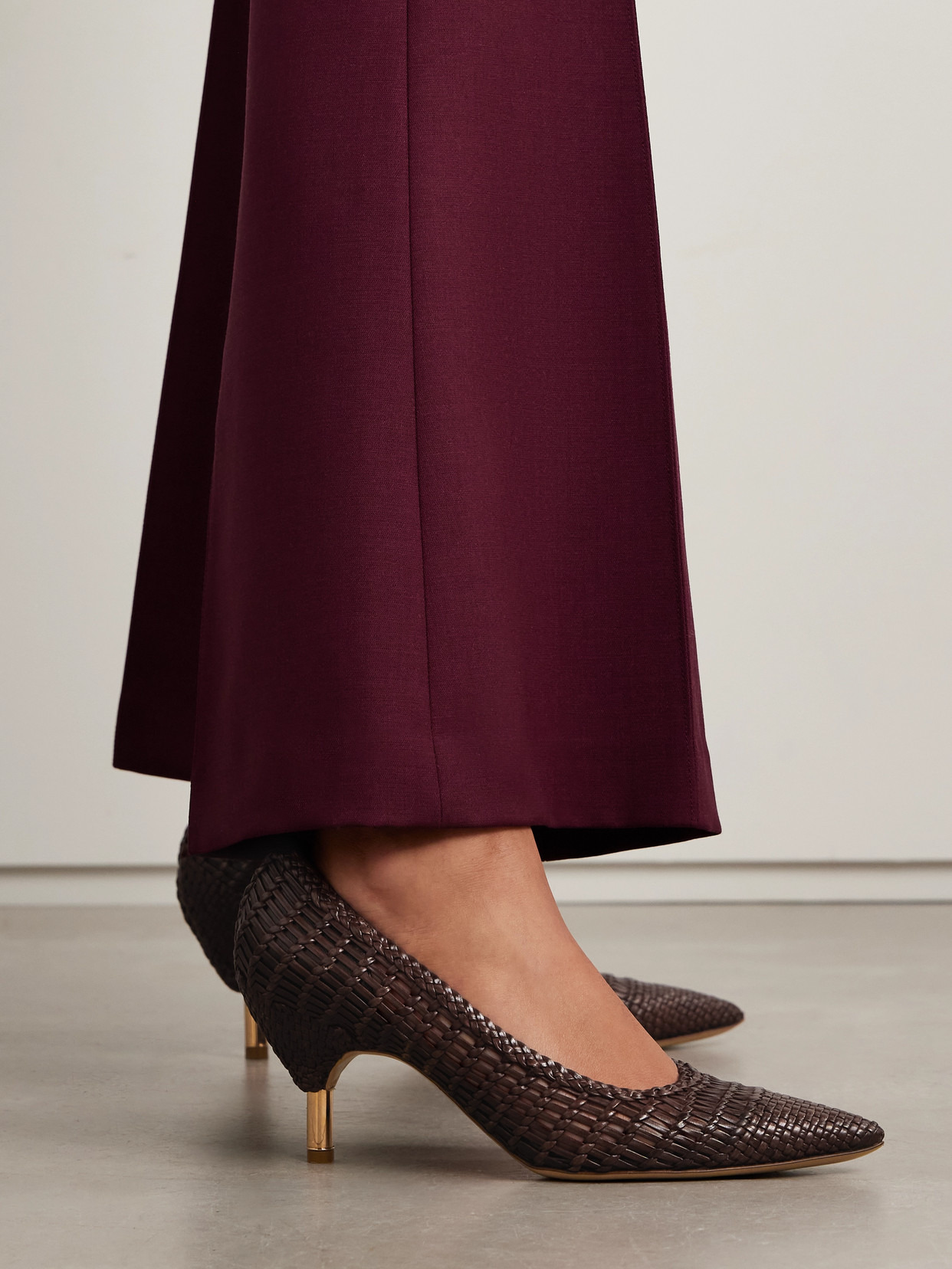 Andres Woven Leather Pumps - 2