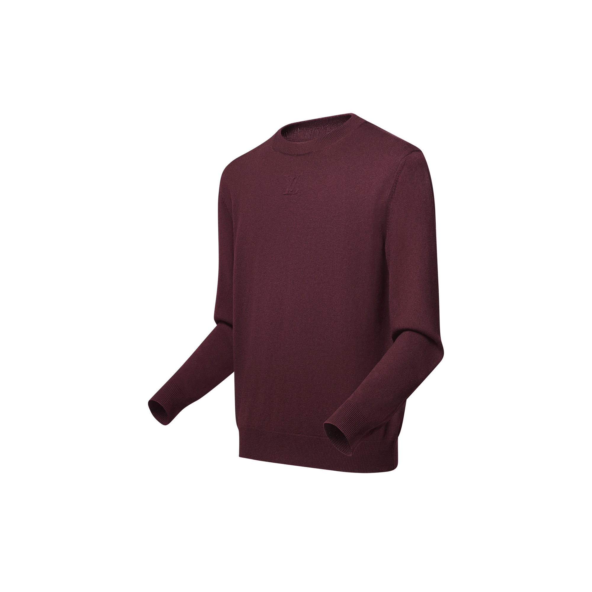 Embossed Cashmere Crewneck - 2