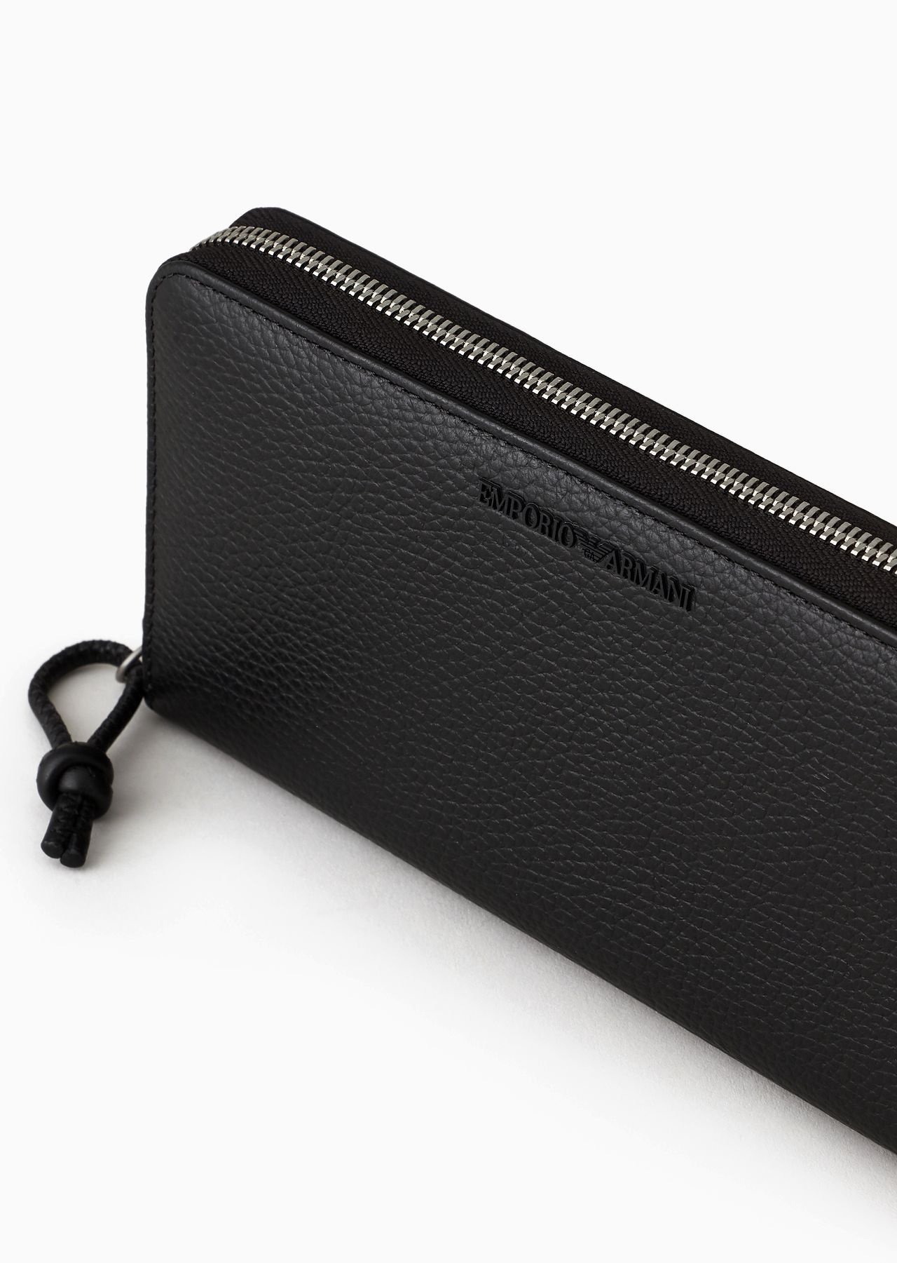 Tumbled leather wallet with wrap-around zip - 4