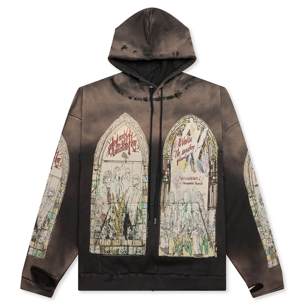 MOTLEY HOODED PULLOVER - VIOLET - 1