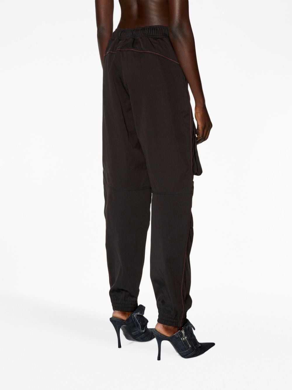 cargo-pocket tapered trousers - 4