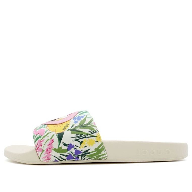 (WMNS) Gucci Ken Scott Print Slide Sandal 'White ' 645925-2L320-9261 - 1