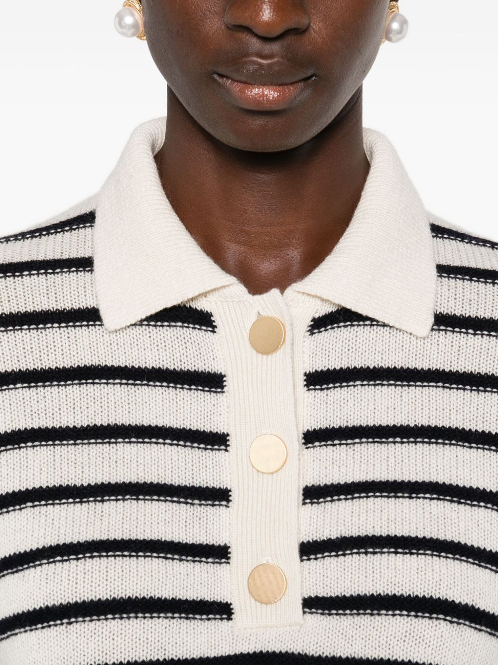 striped polo shirt - 5