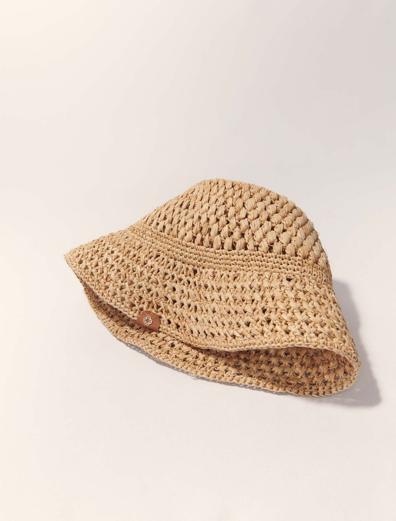 Crochet raffia bucket hat 6