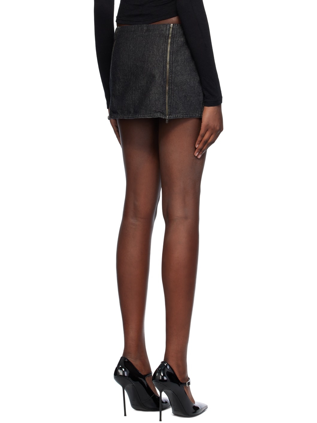 Navy Ezra Denim Miniskirt - 3