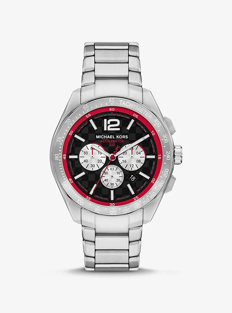 Oversized Accelerator 2.0 Silver-Tone Watch - 1