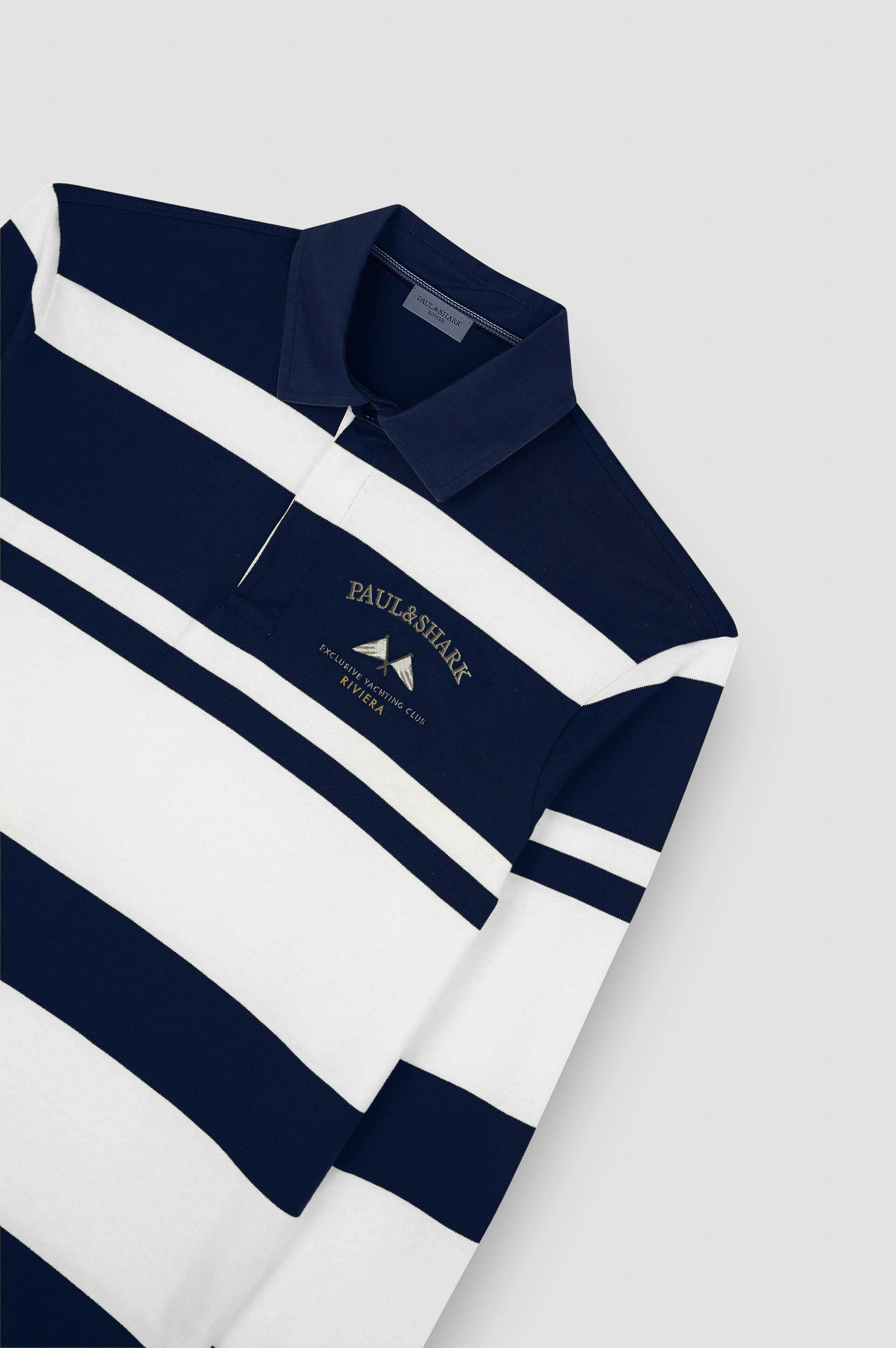 COTTON JERSEY RUGBY POLO SHIRT WITH EMBROIDERY - 5