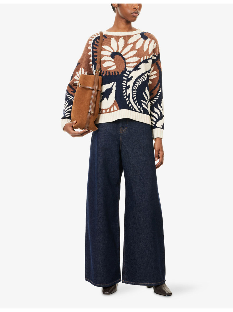 WEEKEND Max Mara Tabella Wide-Leg Denim Jeans outlook